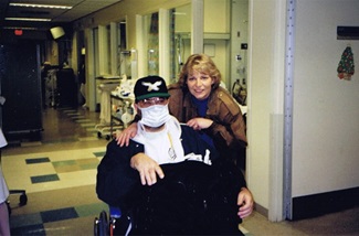 Mike Before Surgery shot, in wheelchair